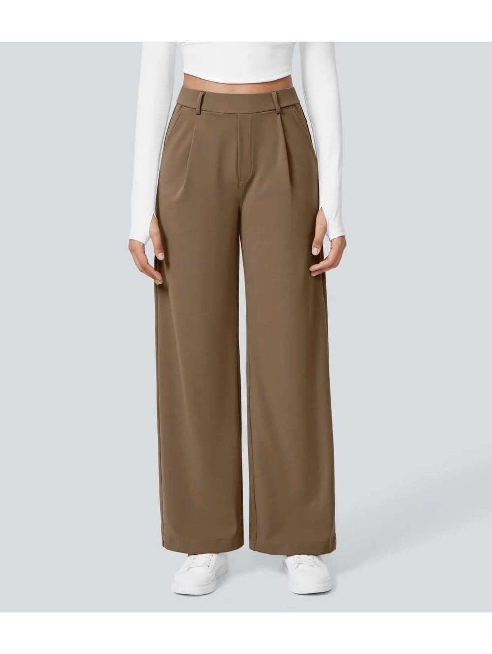 HALARA DayStretch High Waisted Pocket Straight Leg Work Pants Size L